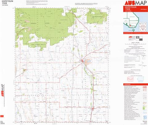 7326 Hopetoun 1:100k Topographic Map