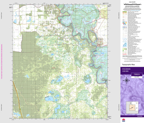 Colignan 7328-N Topographic Map 1:50k