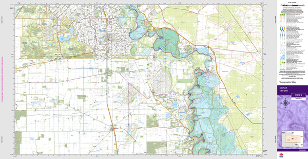 Monak 7329-S Topographic Map 1:50k