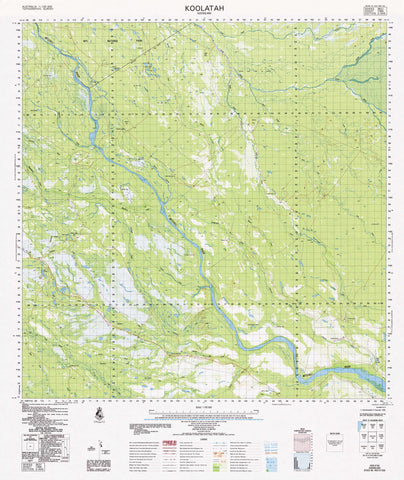 7366 Koolatah 1:100k Topographic Map