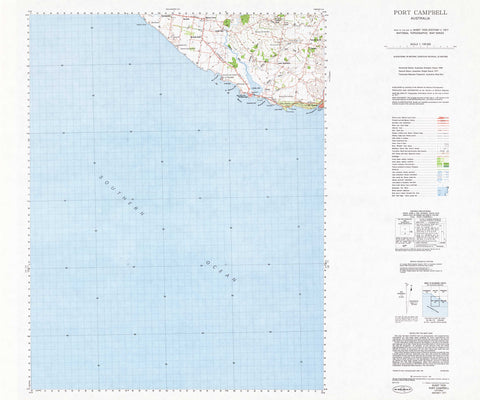 7420 Port Campbell 1:100k Topographic Map