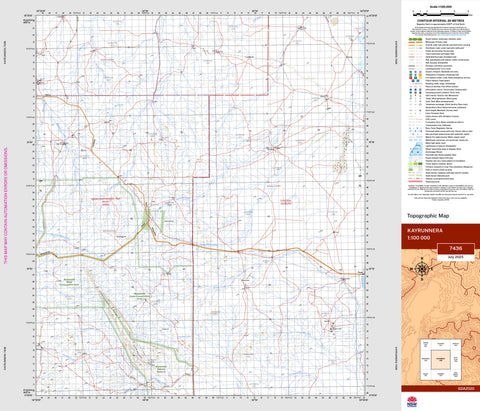 Kayrunnera 7436 Topographic Map 1:100k | Mapworld