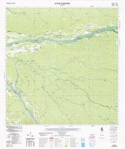7462 Strathmore 1:100k Topographic Map