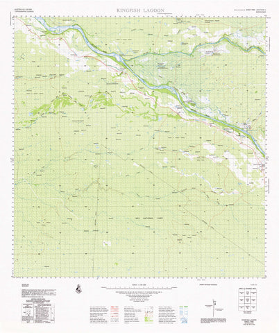7465 Kingfish Lagoon1:100k Topographic Map