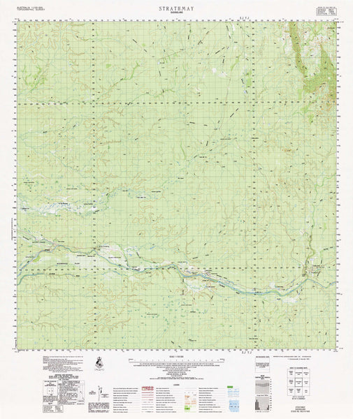 7468 Strathmay 1:100k Topographic Map