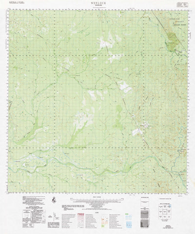 7471 Wenlock 1:100k Topographic Map