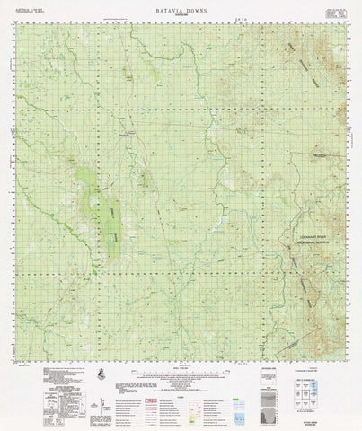 7472 Batavia Downs 1:100k Topographic Map