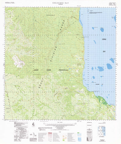 7474 Shelburne Bay 1:100k Topographic Map