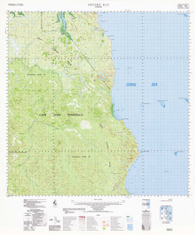 7475 Orford Bay 1:100k Topographic Map