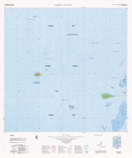 Buy 7478 Gabba Island 1:100k Topographic Map