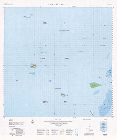 Led Map Gabba 7478 Gabba Island 1:100k Topographic Map | Mapworld
