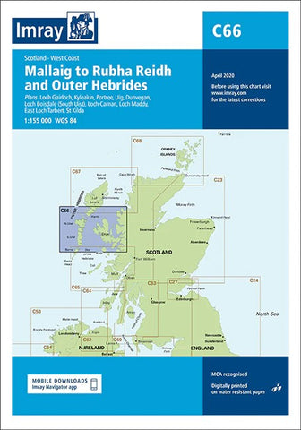 Mallaig to Rudha Reidh and Outer Hebrides Imray Chart