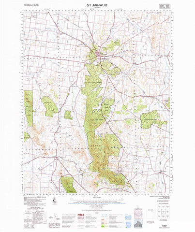 7524 St Arnaud 1:100k Topographic Map