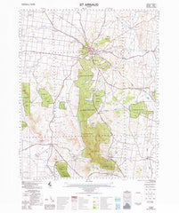 7524 St Arnaud 1:100k Topographic Map