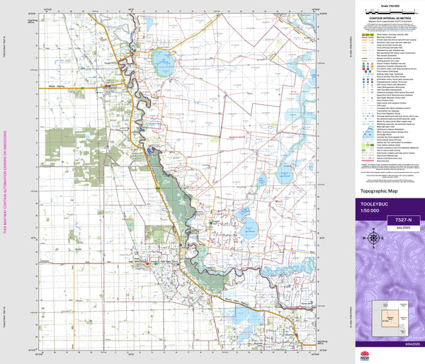 Tooleybuc 7527-N Topographic Map 1:50k