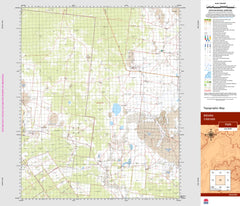 Bidura 7529 Topographic Map 1:100k