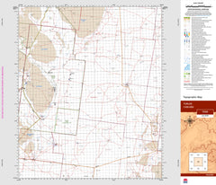 Turlee 7530 Topographic Map 1:100k