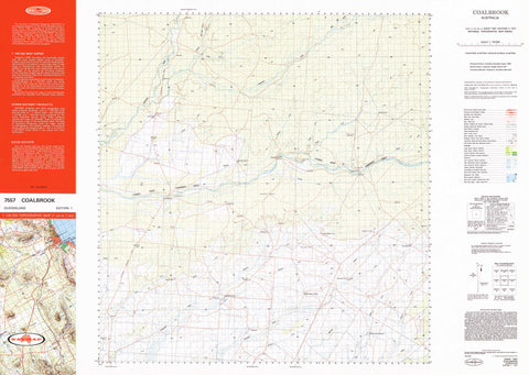 7557 Coalbrook 1:100k Topographic Map