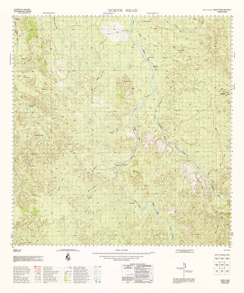 7560 North Head 1:100k Topographic Map