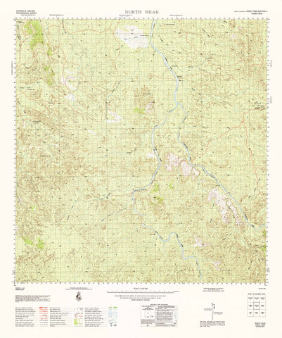 7560 North Head 1:100k Topographic Map