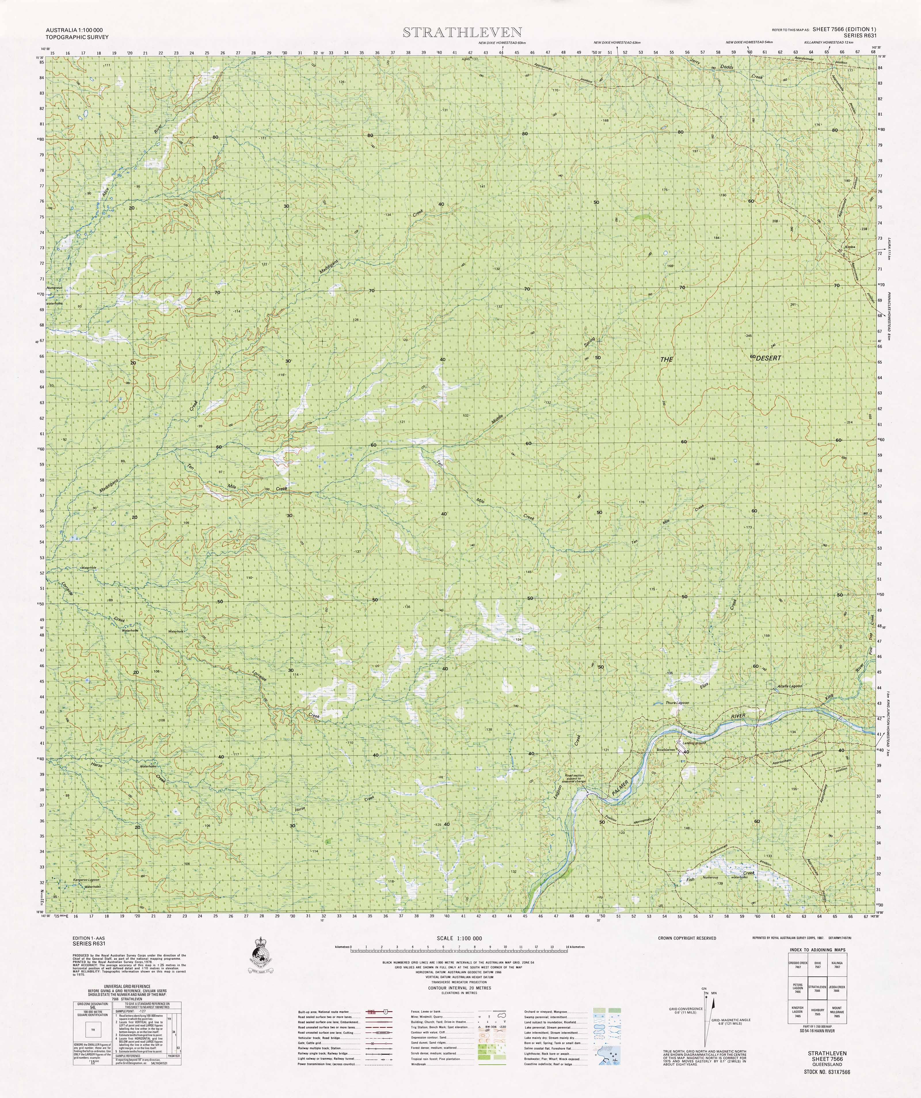 Strathblane Local Map 7566 Strathleven 1:100k Topographic Map | Mapworld