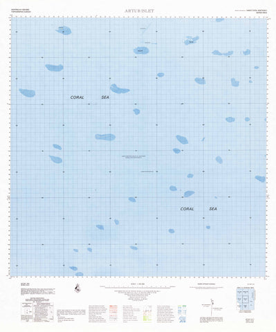 7576 Artub Islet 1:100k Topographic Map