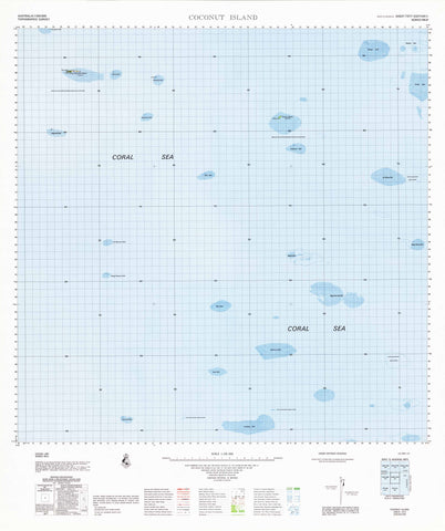 7577 Coconut Island 1:100k Topographic Map