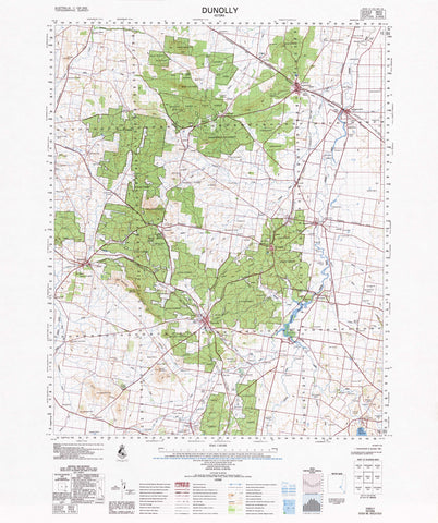 7624 Dunolly 1:100k Topographic Map