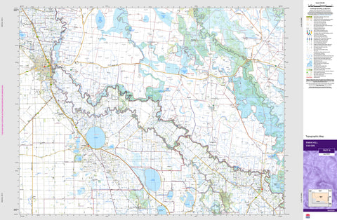 Swan Hill 7627-S Topographic Map 1:50k