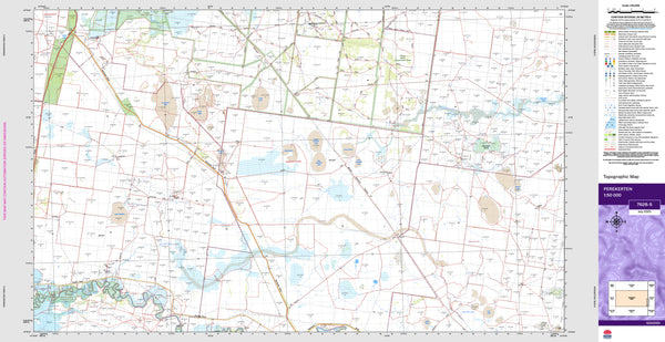 Perekerten 7628-S Topographic Map 1:50k