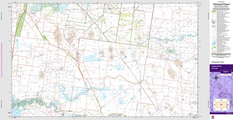 Perekerten 7628-S Topographic Map 1:50k