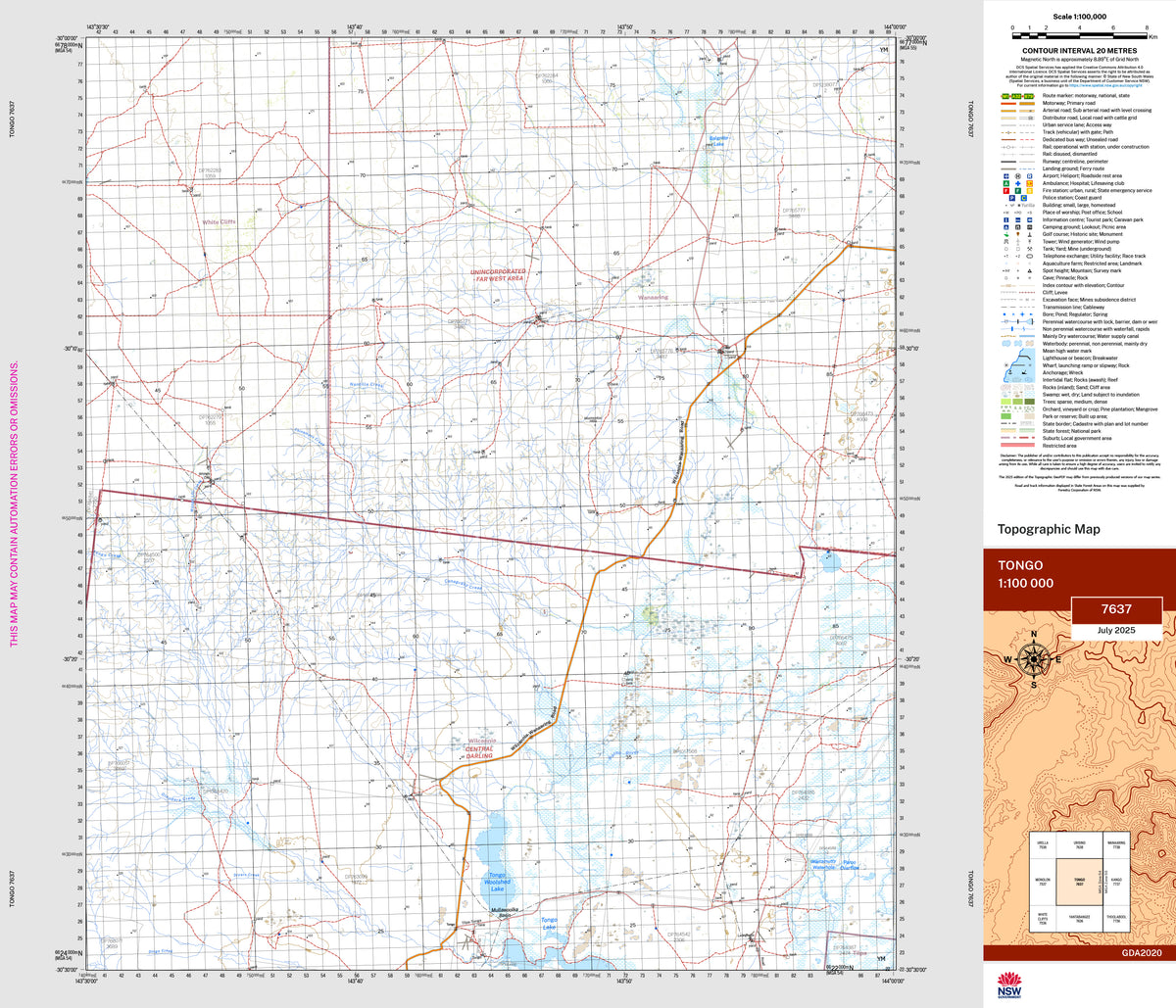 Tongo 7637 Topographic Map 1:100k | Mapworld