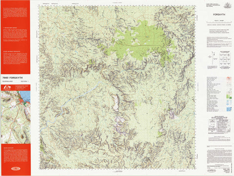 7660 Forsayth 1:100k Topographic Map