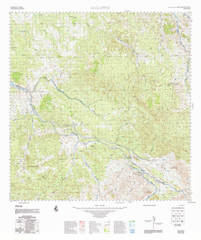 7662 Galloway 1:100k Topographic Map