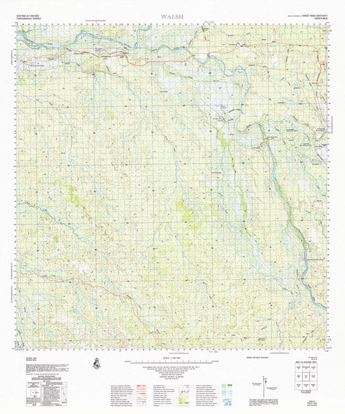 7664 Walsh 1:100k Topographic Map