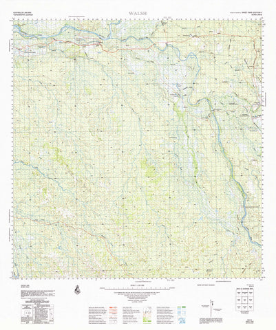 7664 Walsh 1:100k Topographic Map