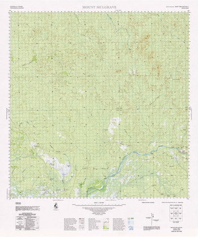 7665 Mount Mulgrave 1:100k Topographic Map