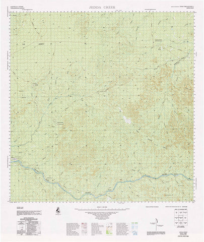7666 Jedda Creek 1:100k Topographic Map