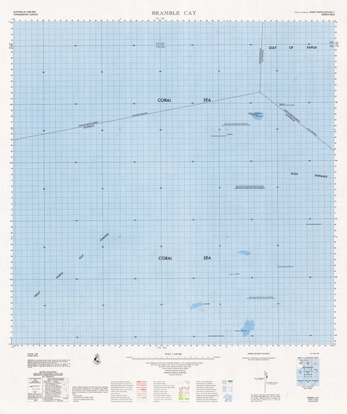 7679 Bramble Cay 1:100k Topographic Map