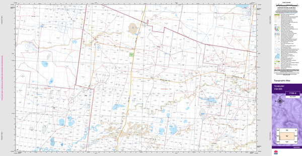 Tchelery 7728-S Topographic Map 1:50k