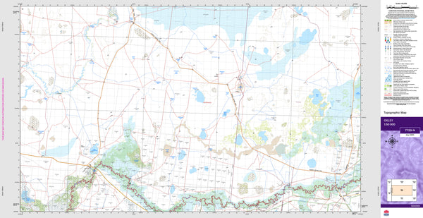 Oxley 7729-N Topographic Map 1:50k