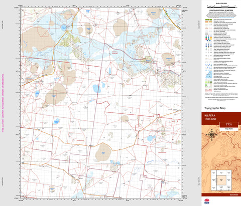 Kilfera 7731 Topographic Map 1:100k | Mapworld