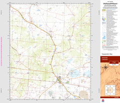 Ivanhoe 7732 Topographic Map 1:100k