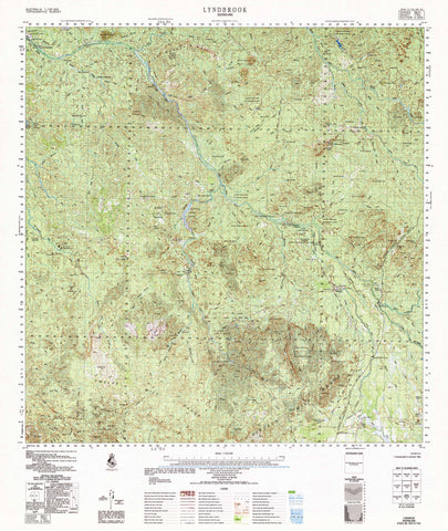 7762 Lyndbrook 1:100k Topographic Map