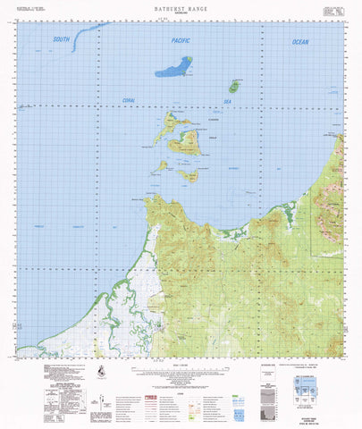 7769 Bathurst Range 1:100k Topographic Map