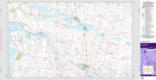 Wanganella 7827-N Topographic Map 1:50k
