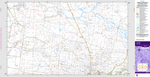 Illilawa 7829-S Topographic Map 1:50k