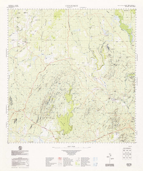 7860 Conjuboy 1:100k Topographic Map