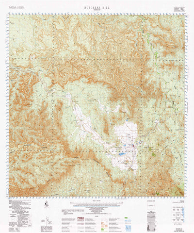 7866 Butchers Hill 1:100k Topographic Map