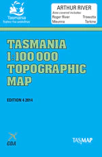 Arthur River 1:100000 Topographic Map – Tasmania